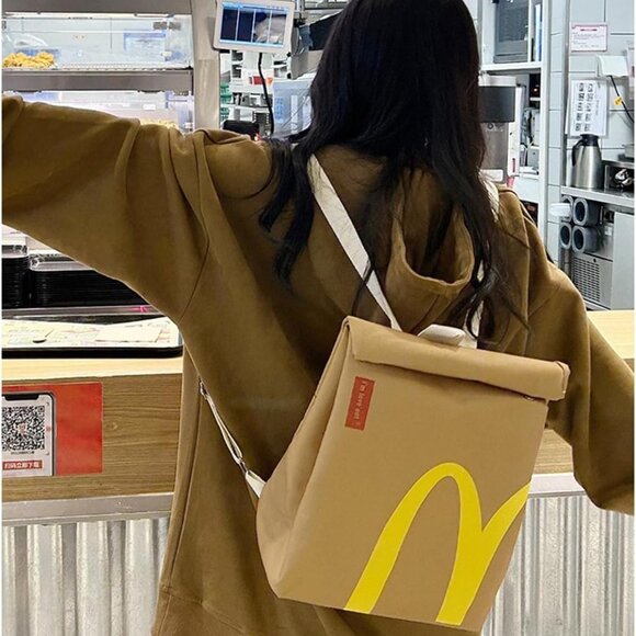 McDonald’s Backpack Lightweight Knapsack Crossbody Bag for Men & Women